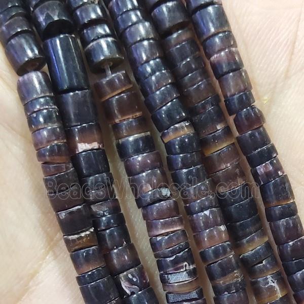 Philippine Clam Shell Beads Heishi Black