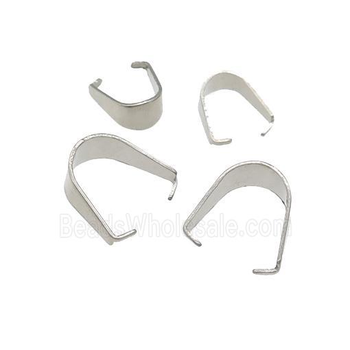 raw stainless steel pinch bail