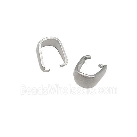 raw stainless steel pinch bail
