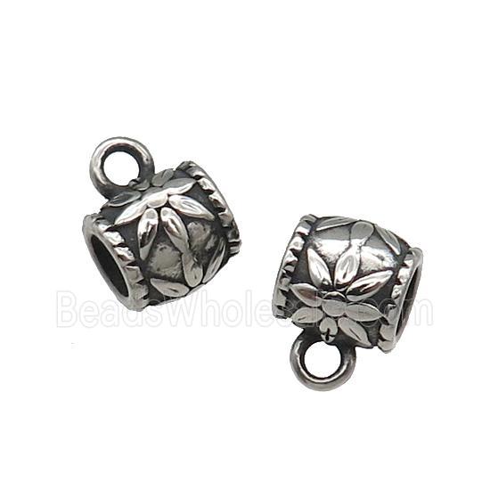 Stainless Steel Hanger Bail Antique Silver