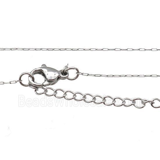 Raw Stainless Steel Necklace Chain