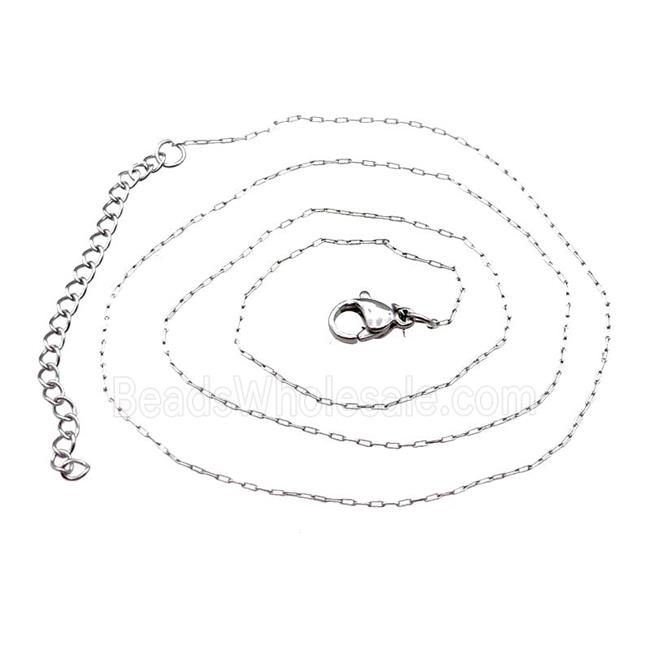 Raw Stainless Steel Necklace Chain