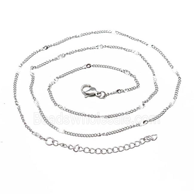Raw Stainless Steel Necklace Chain