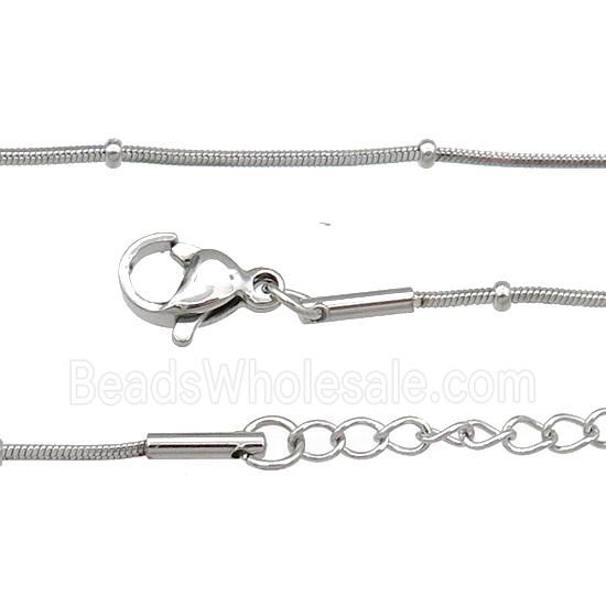 Raw Stainless Steel Necklace Chain