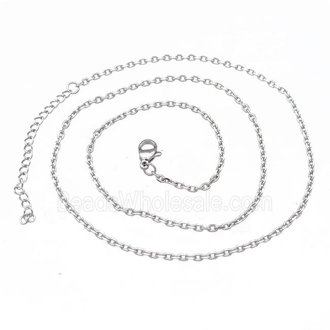 Raw Stainless Steel Necklace Chain
