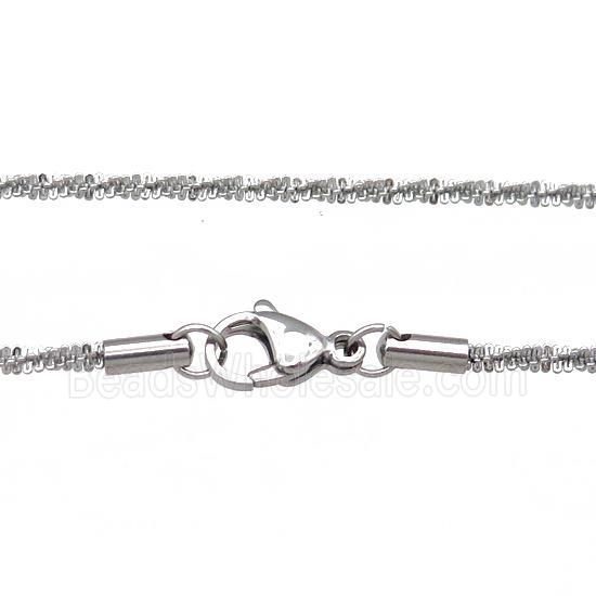 Raw Stainless Steel Necklace Chain