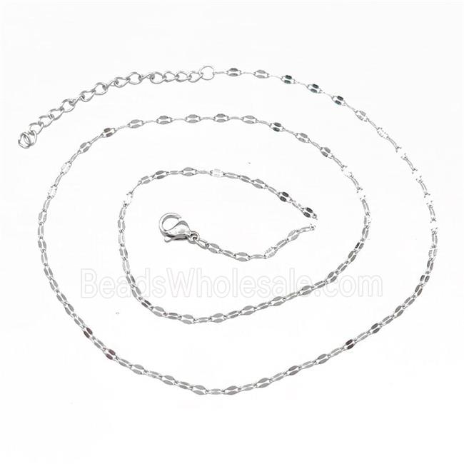 Raw Stainless Steel Necklace Chain
