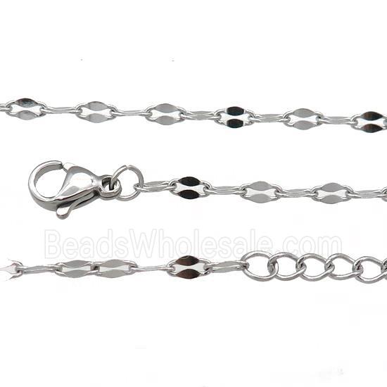 Raw Stainless Steel Necklace Chain