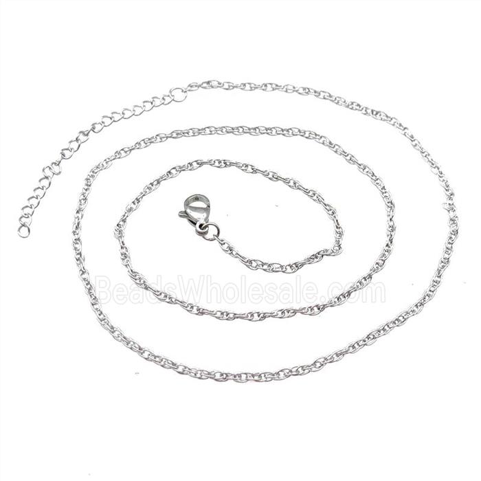 Raw Stainless Steel Necklace Chain