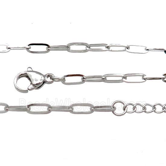Raw Stainless Steel Necklace Chain