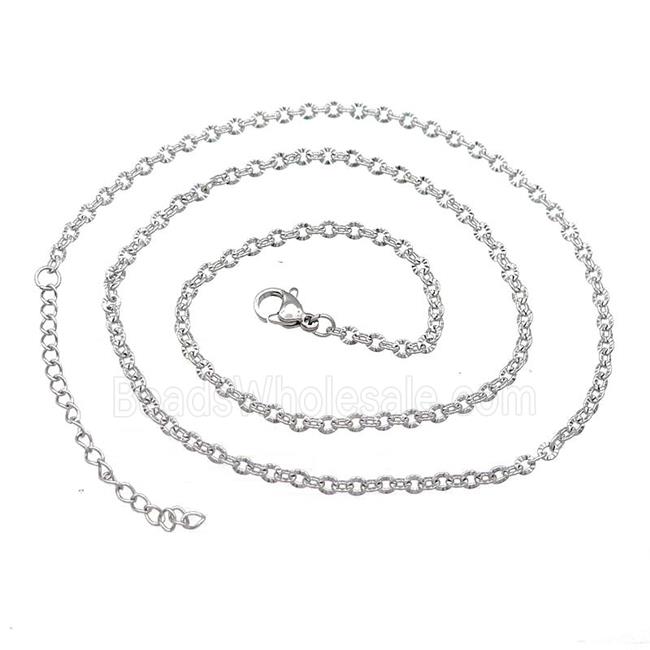 Raw Stainless Steel Necklace Chain