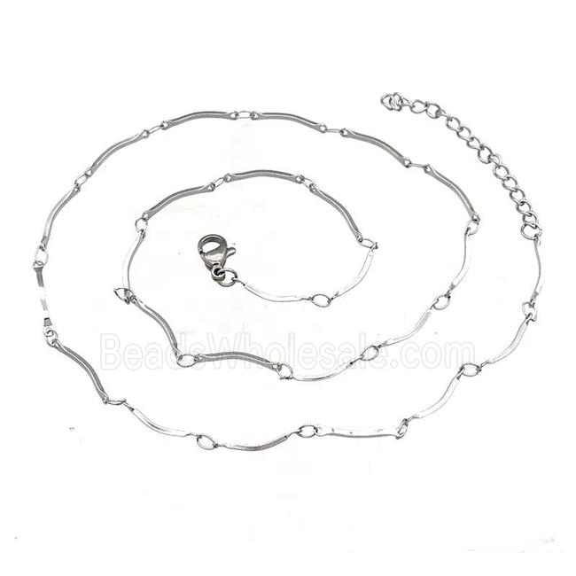Raw Stainless Steel Necklace Chain