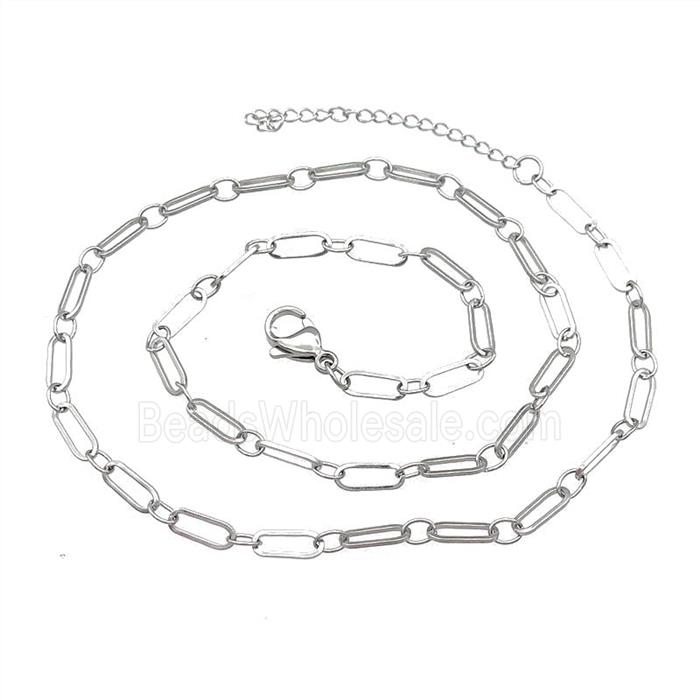 Raw Stainless Steel Necklace Chain