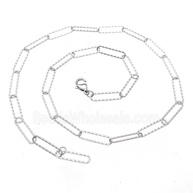 Raw Stainless Steel Necklace Chain