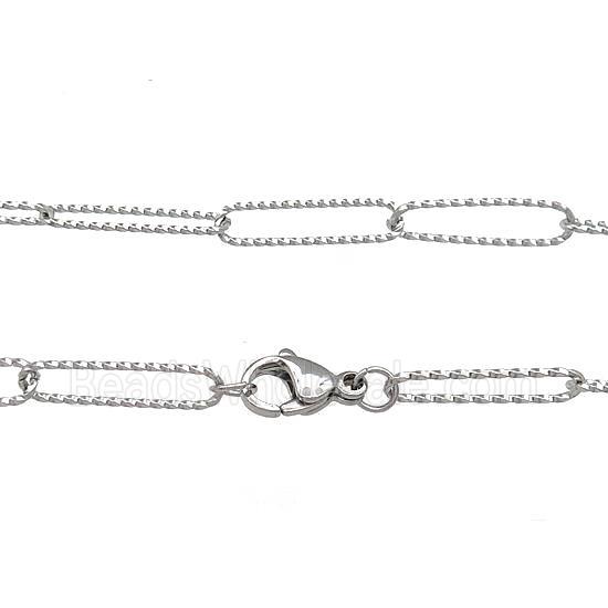 Raw Stainless Steel Necklace Chain
