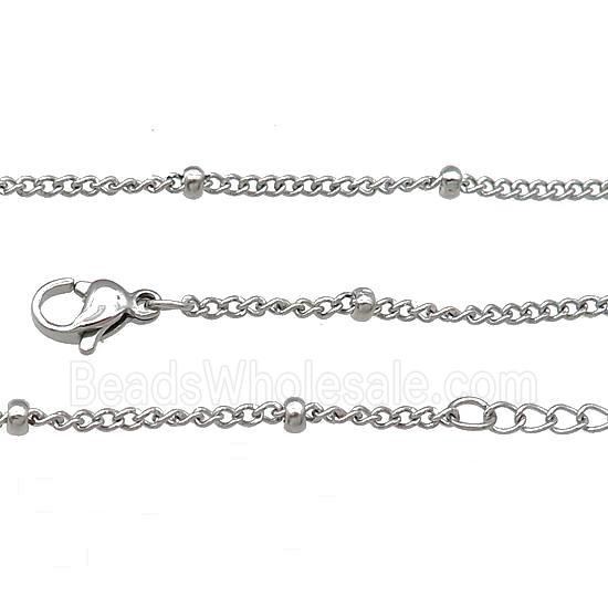 Raw Stainless Steel Necklace Chain