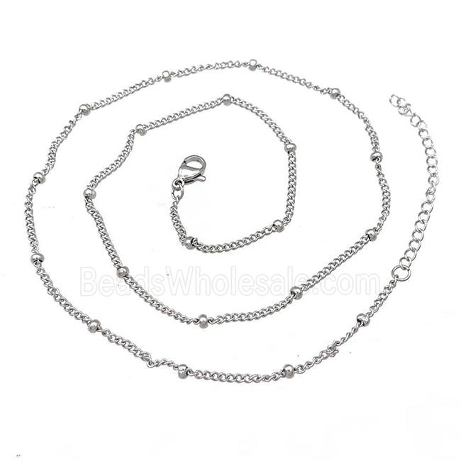 Raw Stainless Steel Necklace Chain