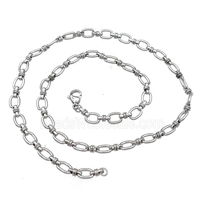 Raw Stainless Steel Necklace Chain