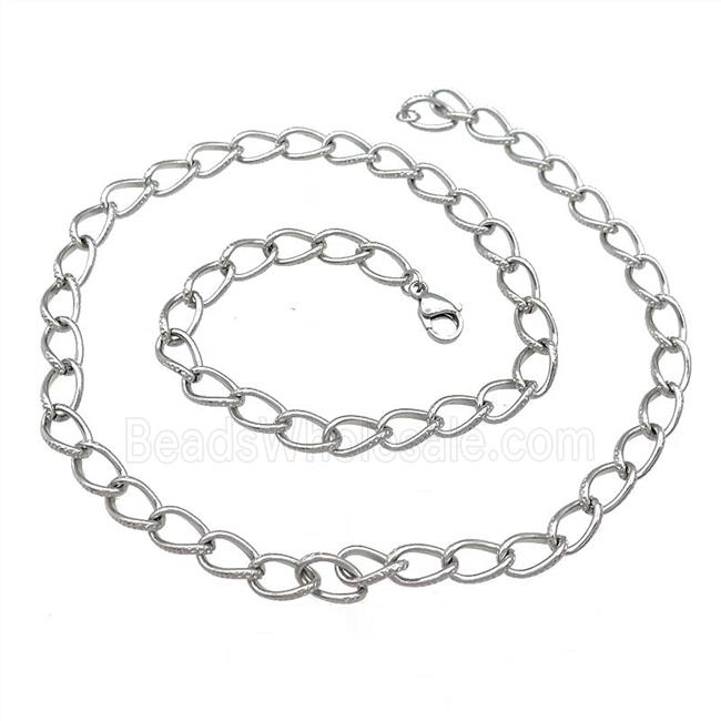 Raw Stainless Steel Necklace Chain