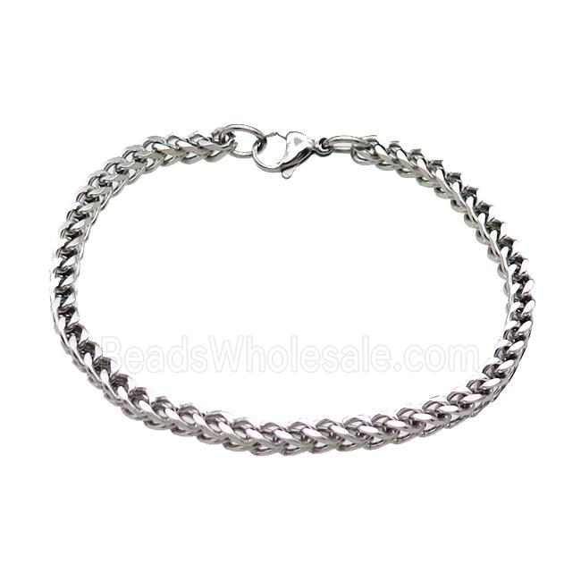 Raw Stainless Steel Bracelet