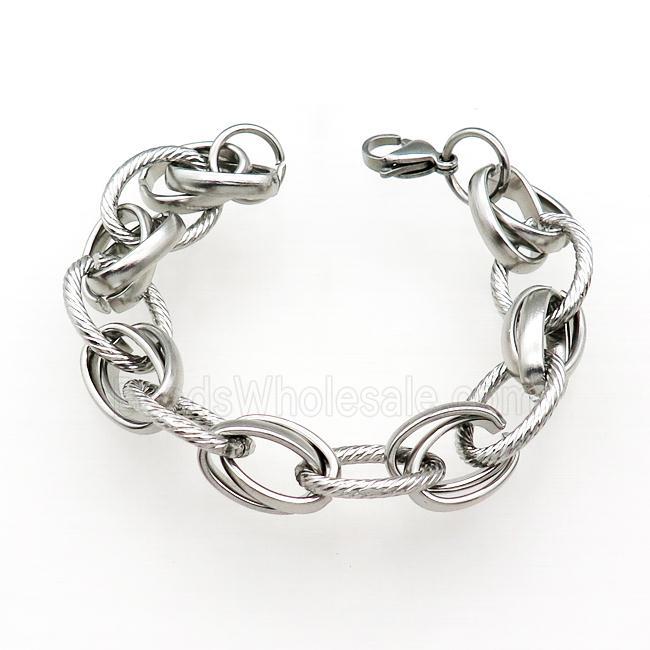 Raw Stainless Steel Bracelet