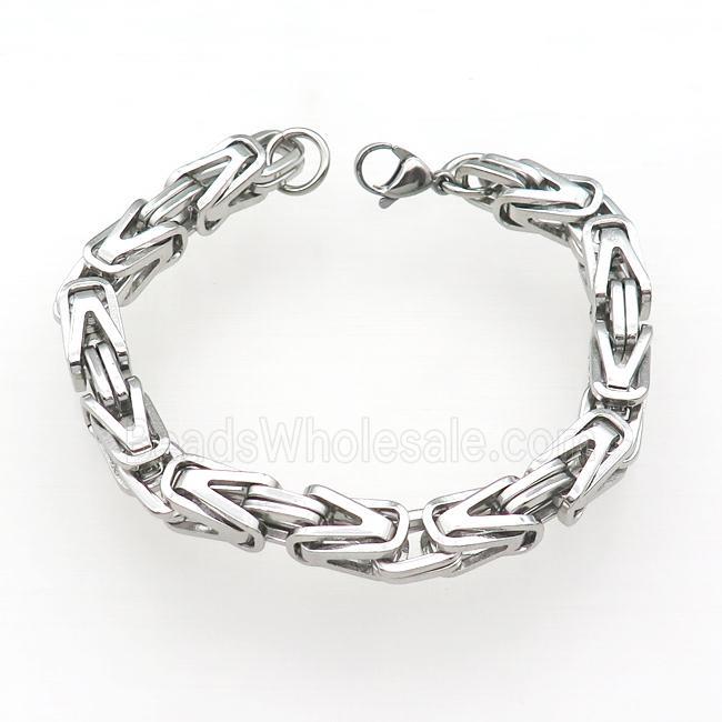Raw Stainless Steel Bracelet
