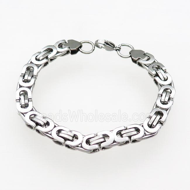 Raw Stainless Steel Bracelet