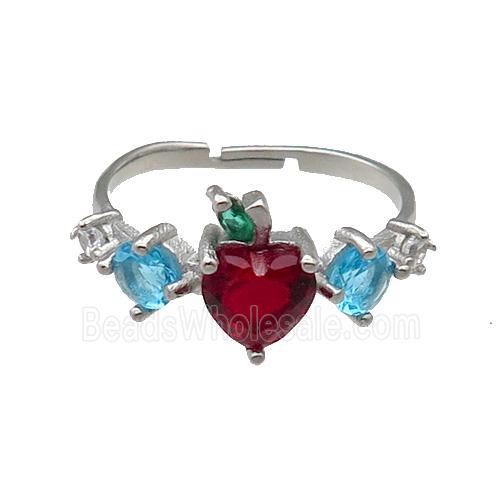 Stainless Steel Ring Heart Raw