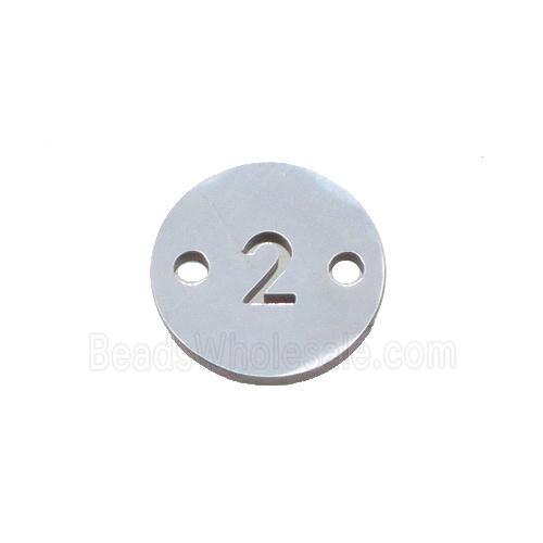 Raw Stainless Steel Circle Number2 Connector