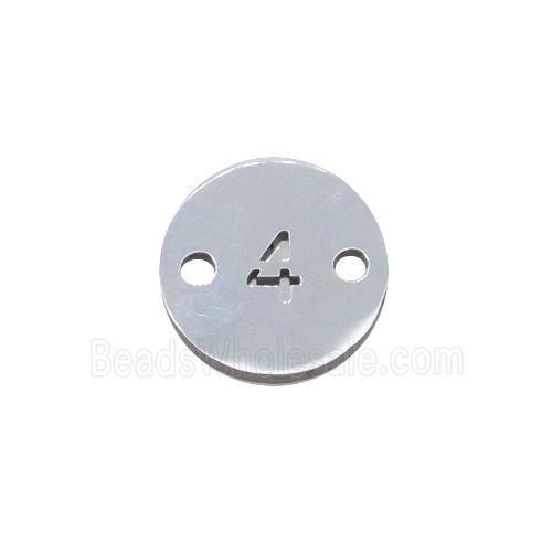 Raw Stainless Steel Circle Number4 Connector