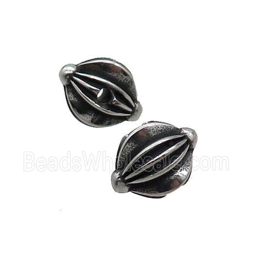 Stainless Steel Beads Antique Silver