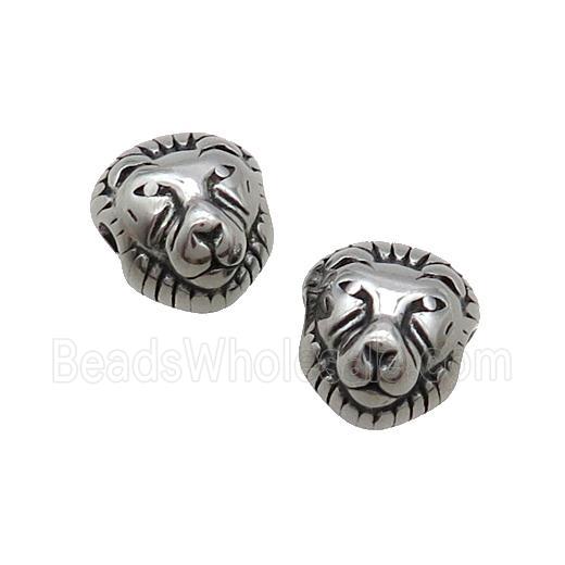 Stainless Steel Lion Beads Paracord Large Antique Silver