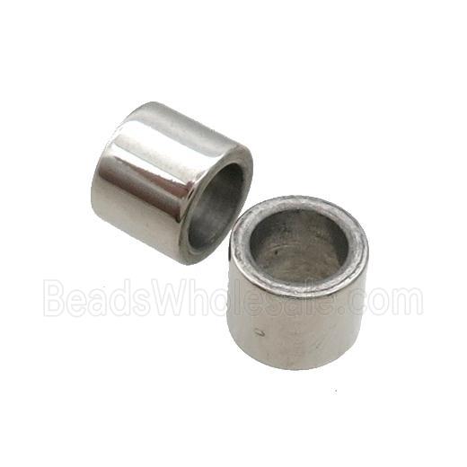Raw Stainless Steel Tube Beads Large Hole