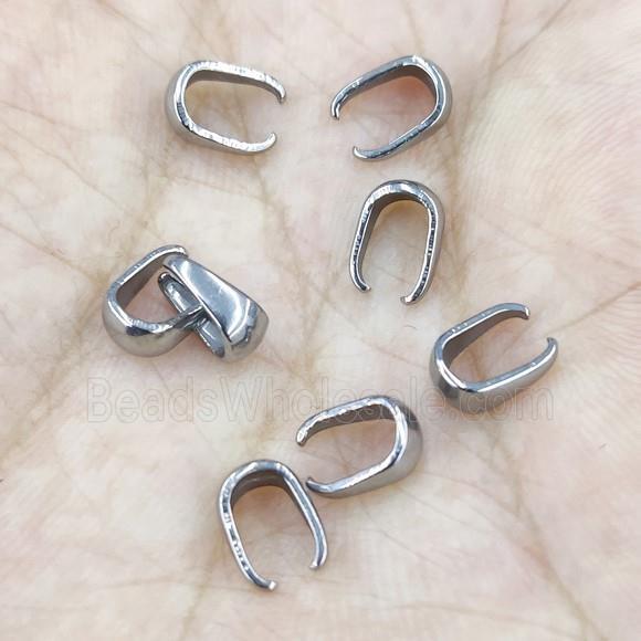 Raw Stainless Steel Pinch Bail