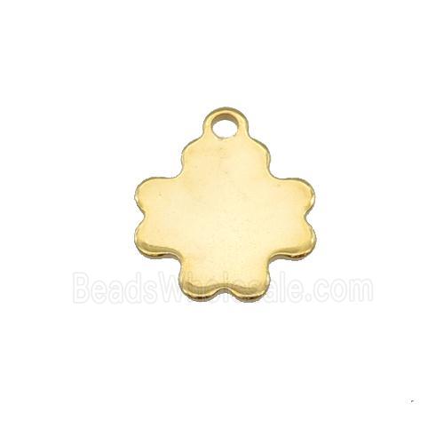 Stainless Steel Cross Pendant Gold Plated