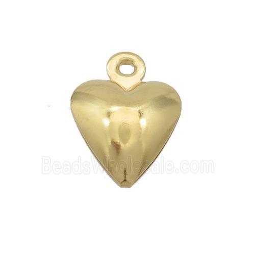 Stainless Steel Heart Pendant Gold Plated