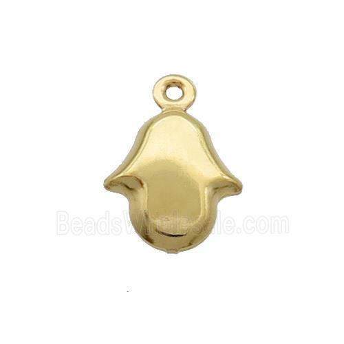 Stainless Steel Hamsahand Pendant Gold Plated