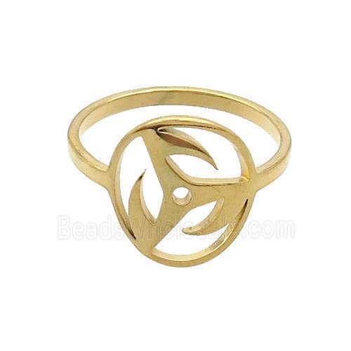 Stainless Steel Rings Gold Plated