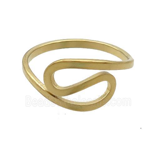 Stainless Steel Rings Gold Plated