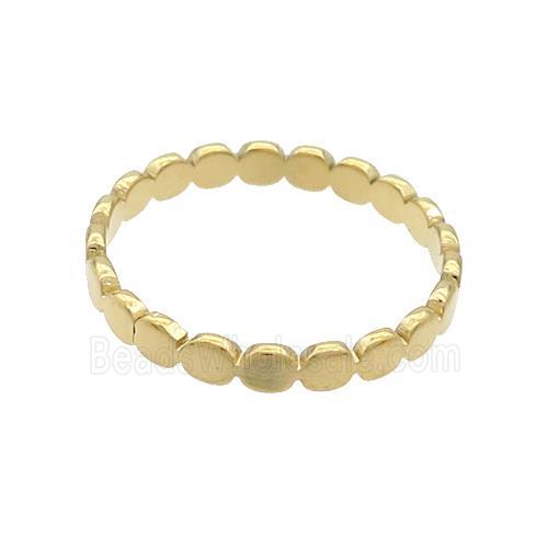 Stainless Steel Rings Gold Plated