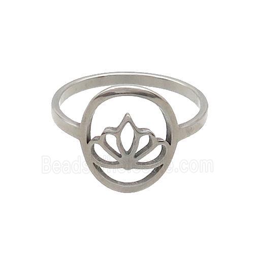 Raw Stainless Steel Crown Rings