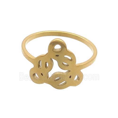 Stainless Steel Rings Gold Plated