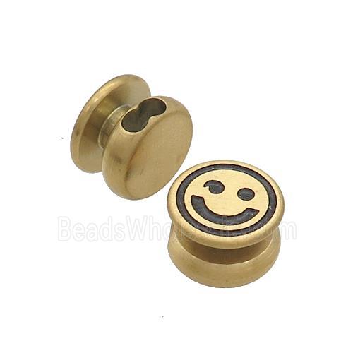 Stainless Steel Clasp Emoji Gold Plated