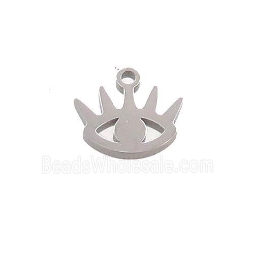 Raw Stainless Steel Eye Charms Pendant
