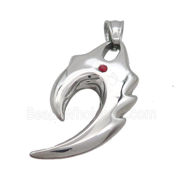 Raw Stainless Steel Tribal Charms Pendant