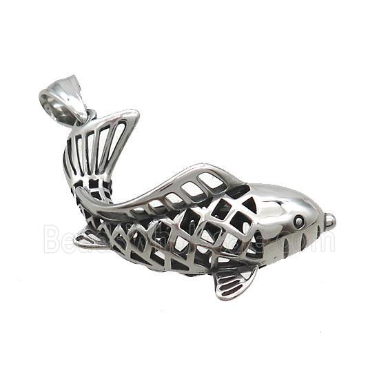 Stainless Steel Fish Charms Pendant