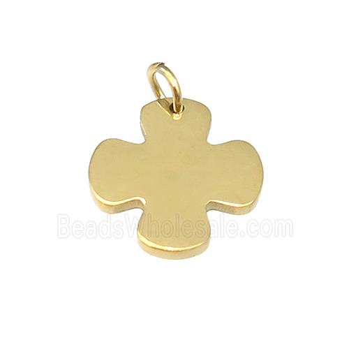 Stainless Steel Cross Pendant Gold Plated