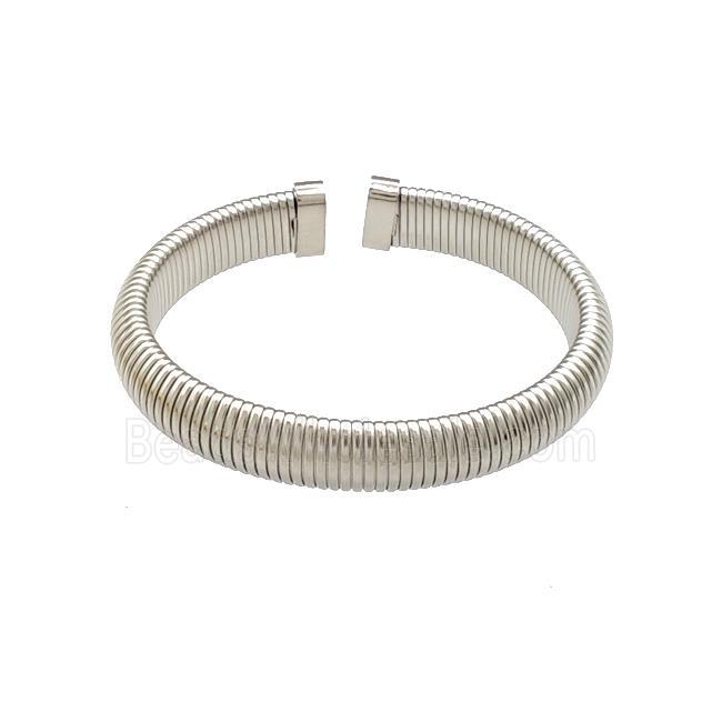 Raw Stainless Steel Bangle