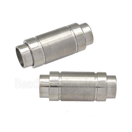 Raw Stainless Steel Magnetic Clasp Cord End