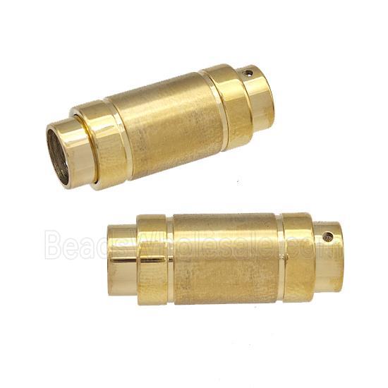 Stainless Steel Magnetic Clasp Cord End Gold Plated